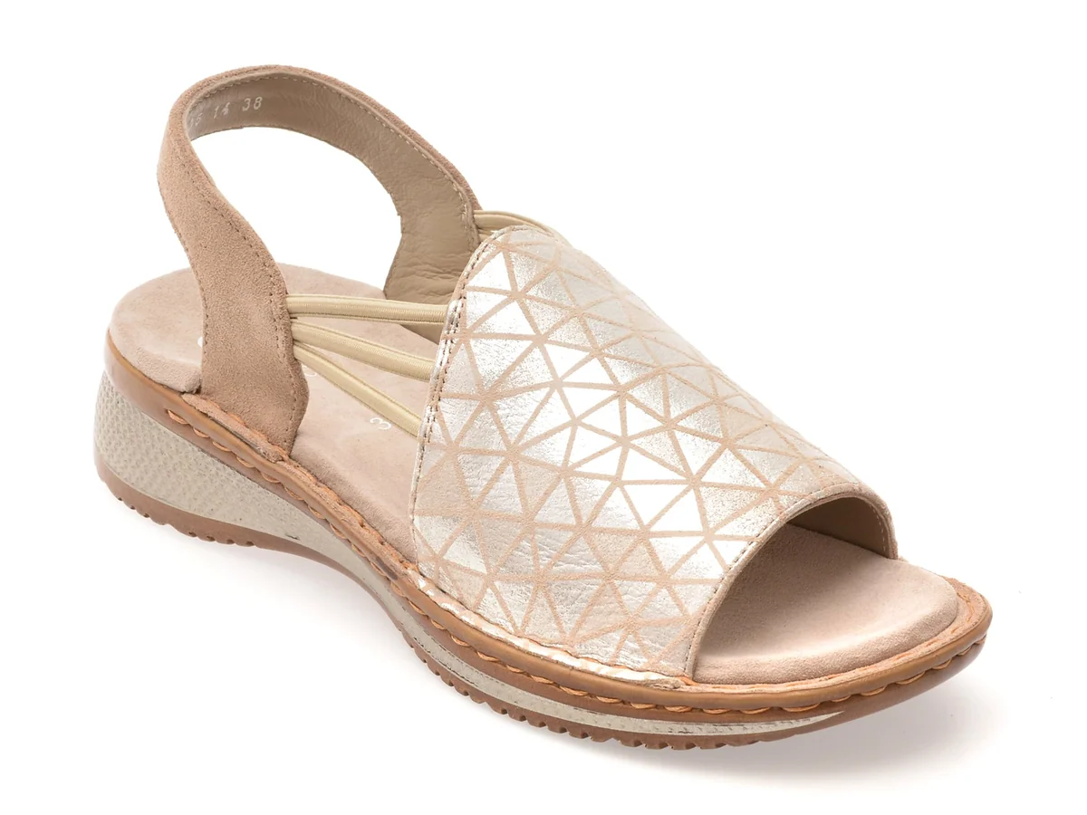 Sandale Ara Gri, 29005, Din Piele Întoarsă