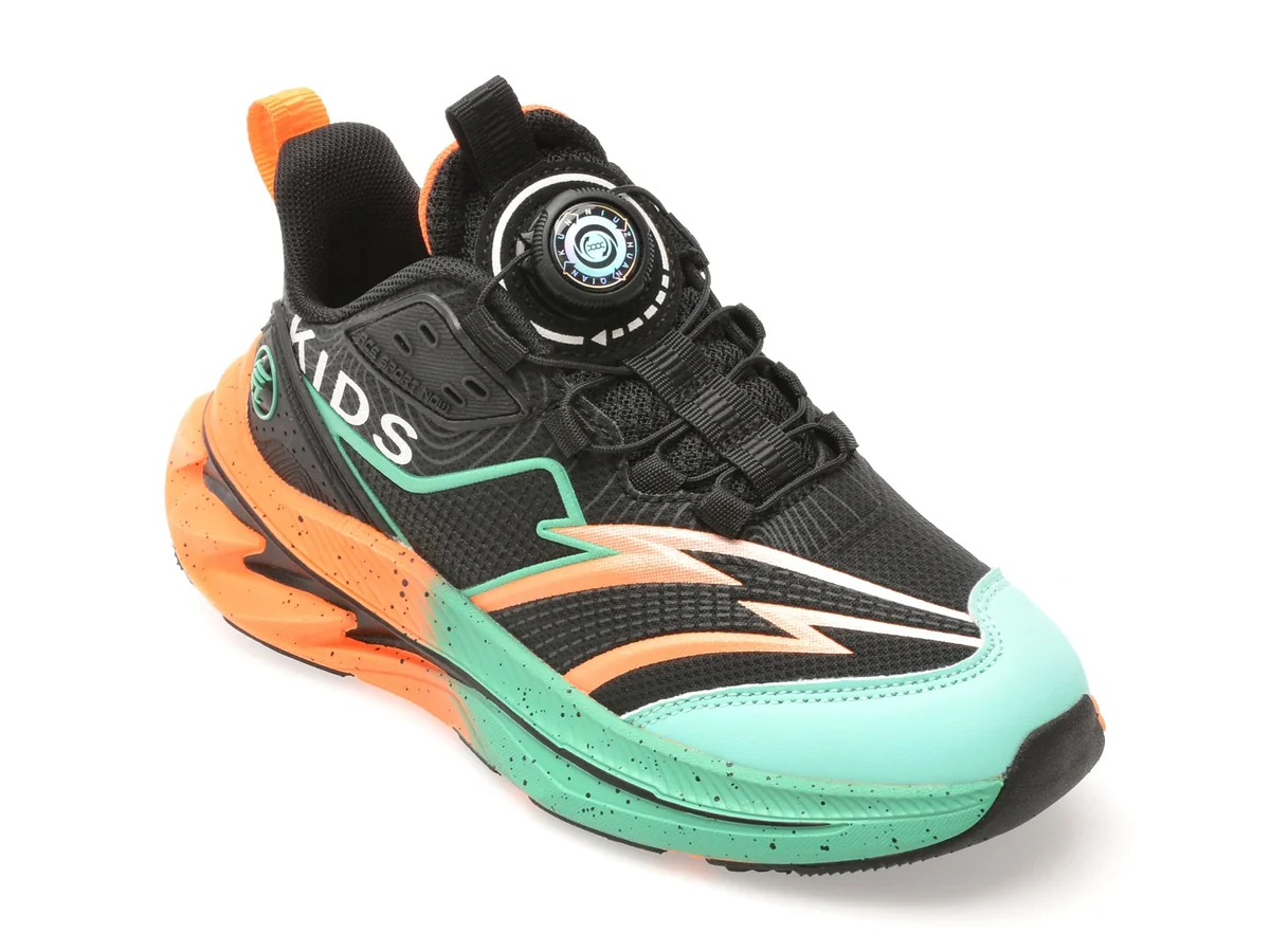 Pantofi Sport Selection Kids Negri 1004 Din Material Textil