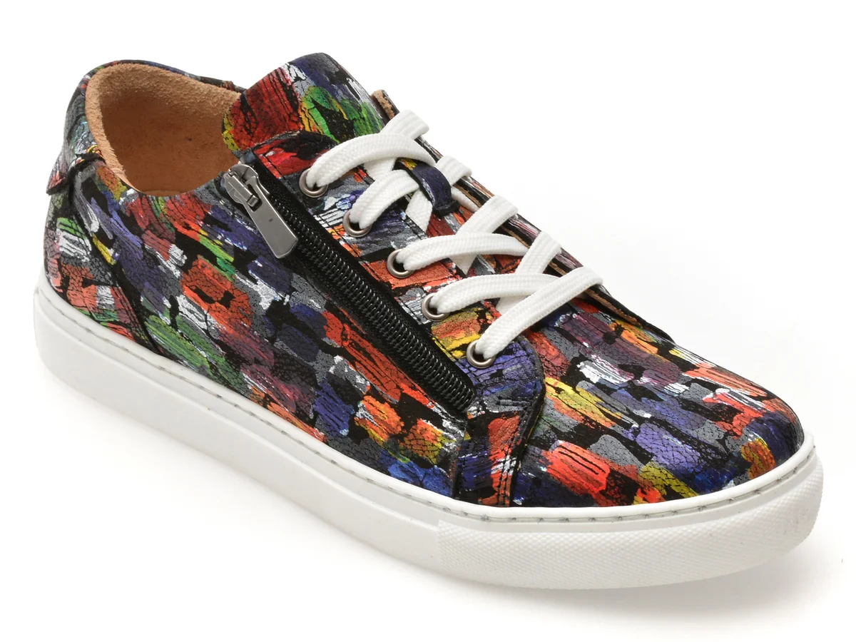 Pantofi Sport Flavia Passini Multicolor, 24009, Din Piele Naturala