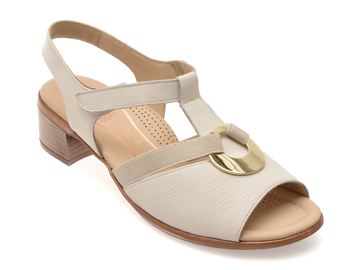 Sandale Ara Albe, 35730, Din Piele Naturală