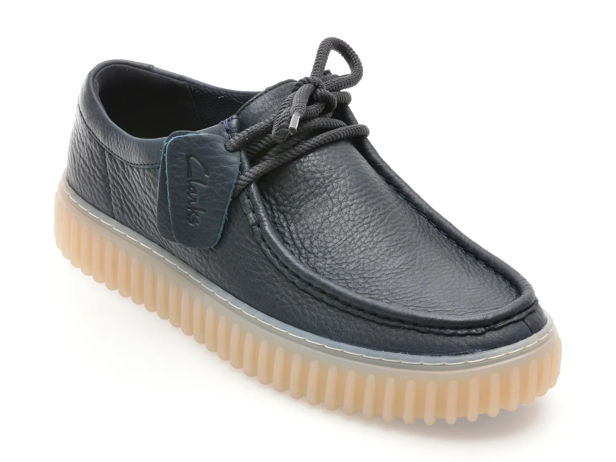 Mocasini Clarks Bleumarin, Torhill Lo, Din Piele Naturala