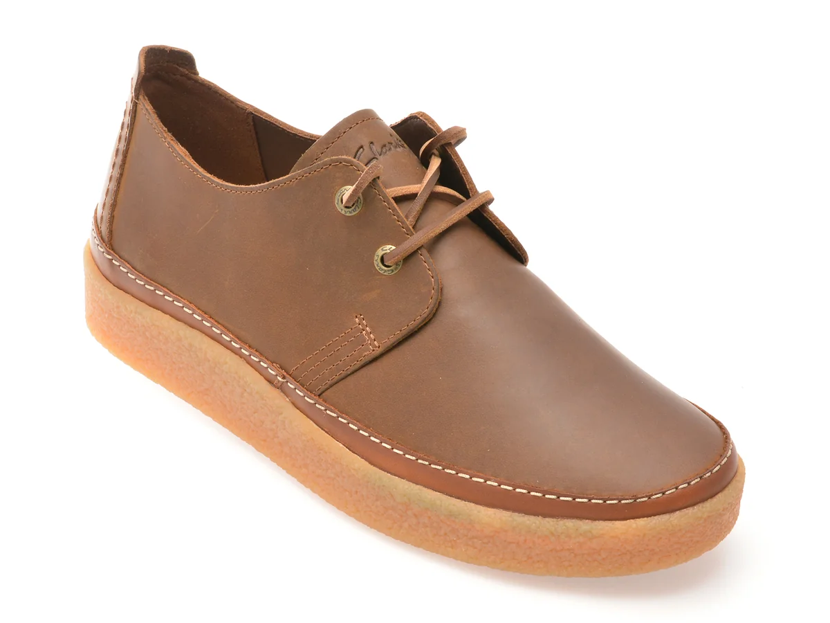 Pantofi Clarks Maro, Clarkswood Low, Din Piele Naturala