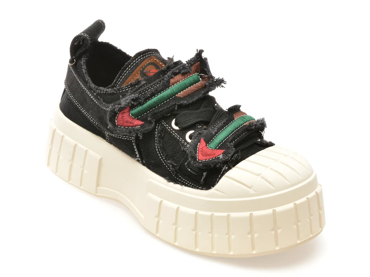 Pantofi Sport GrYxx Negri, 240001, Din Material Textil