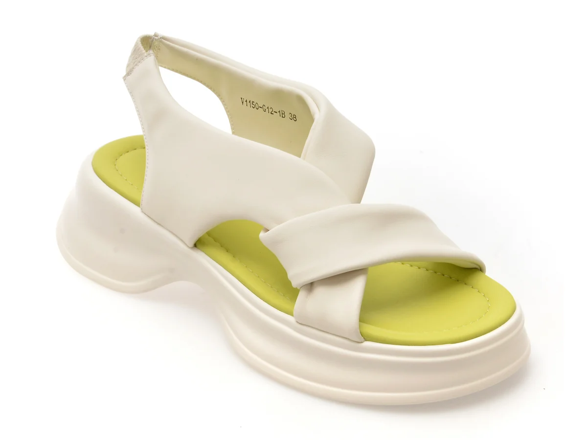 Sandale Gryxx Albe, 1150G12, Din Piele Naturală