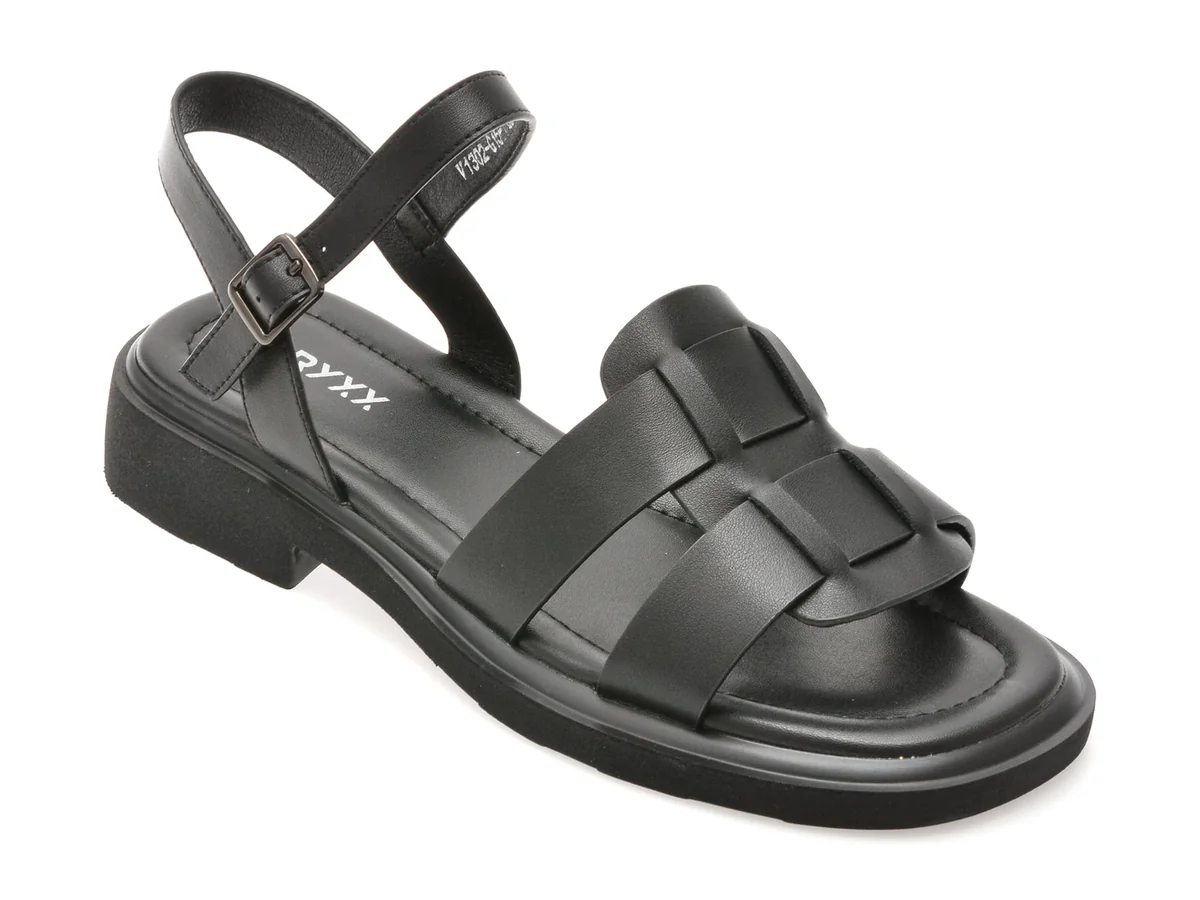 Sandale Gryxx Negre 1302G15 Din Piele Naturala