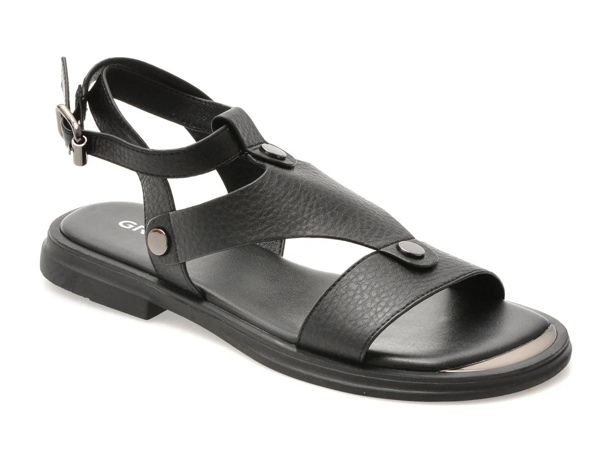 Sandale Gryxx Negre, 1277G20, Din Piele Naturala