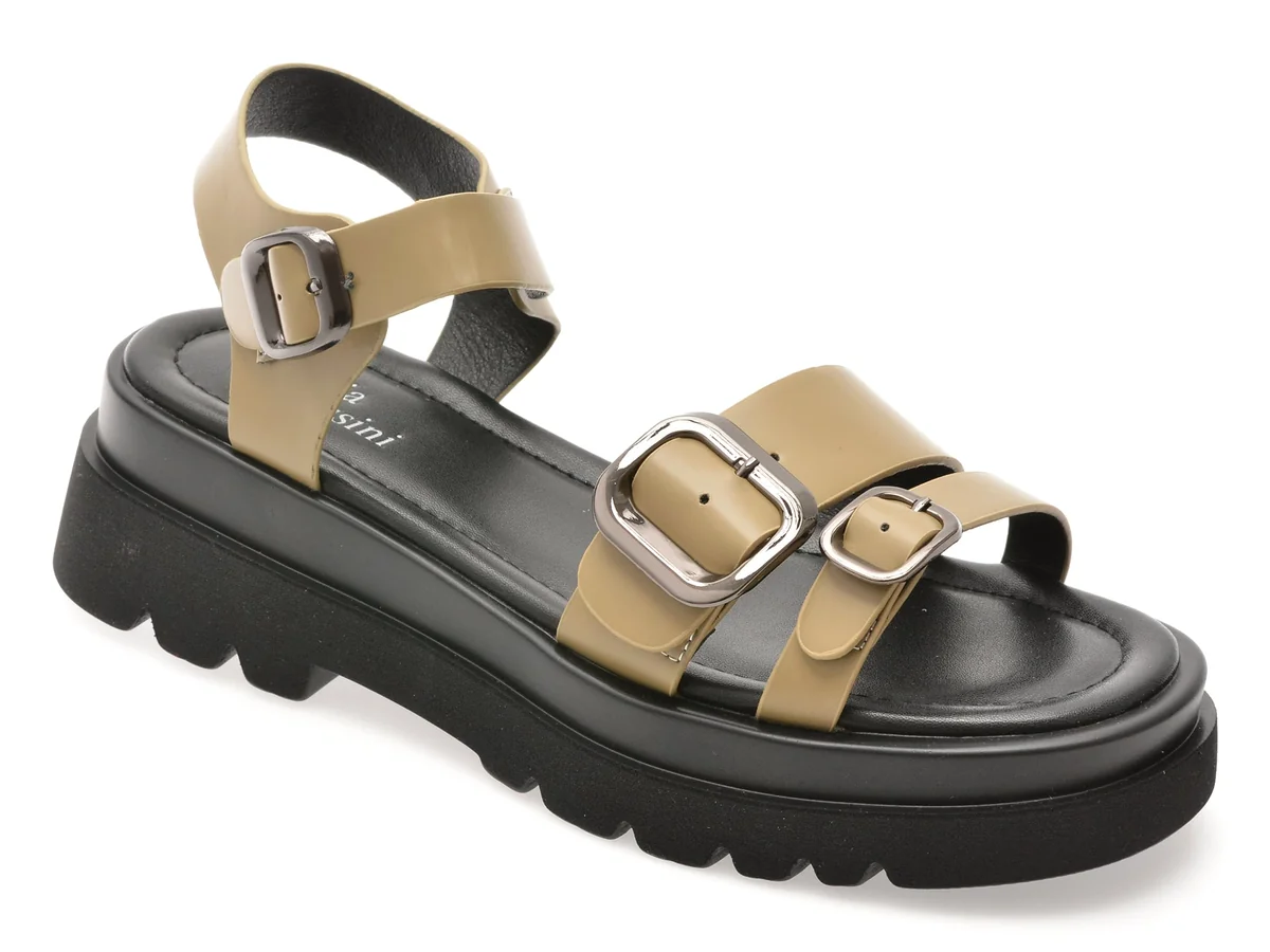 Sandale Flavia Passini Verzi, V755G37, Din Piele Naturala