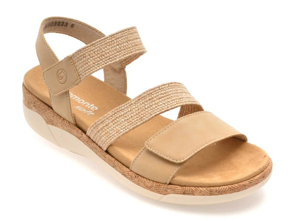 Sandale Remonte Nude, R6861, Din Piele Ecologică