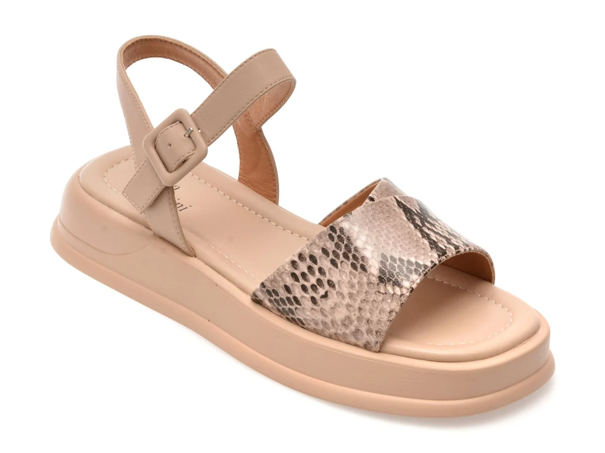 Sandale Flavia Passini Nude, 1143D26, Din Piele Naturala