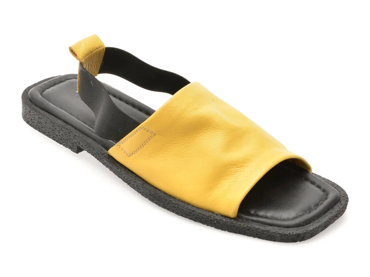 Sandale Gryxx Galbene, 5002341, Din Piele Naturala