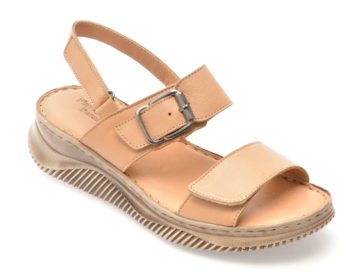 Sandale Flavia Passini Nude, 8905, Din Piele Naturala