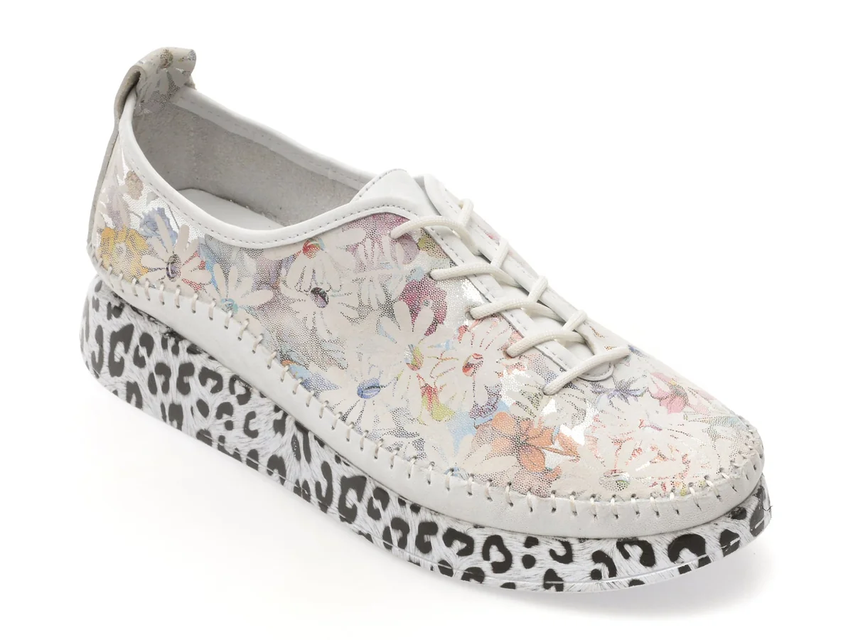 Pantofi Gryxx Albi, 437, Din Piele Naturala