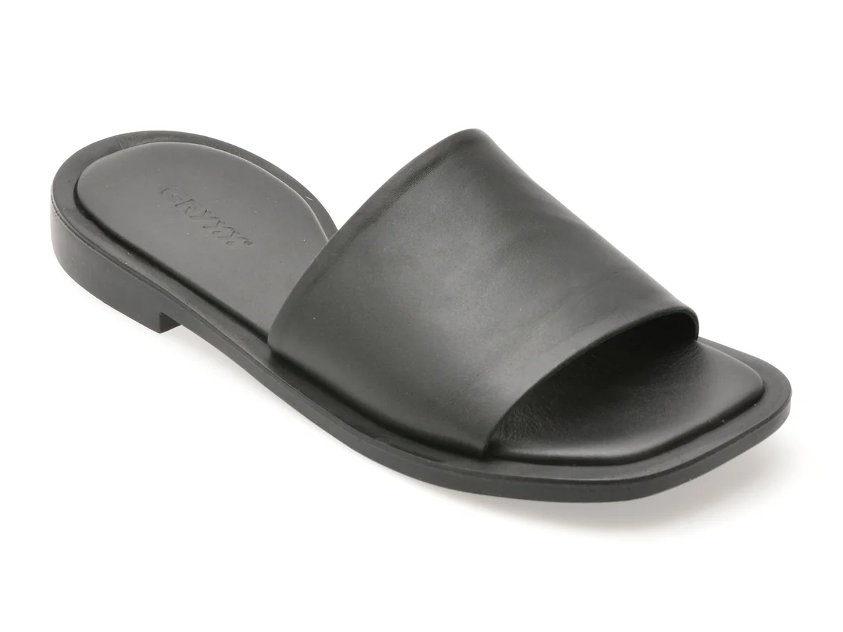 Papuci Gryxx Negri, 4266501, Din Piele Naturala