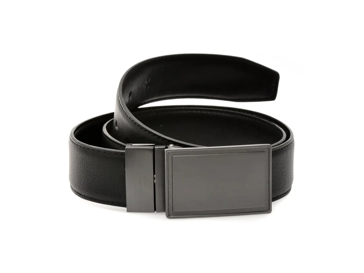 Curea Aldo Neagră, YAEG 971, Din Piele Ecologică