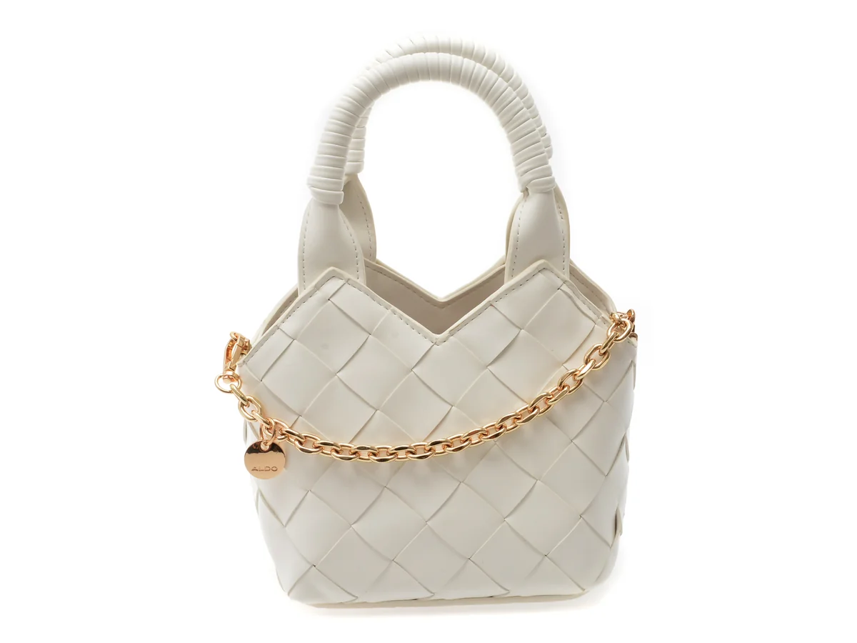 Geanta Aldo Alb, Royffe 100, Din Piele Ecologică