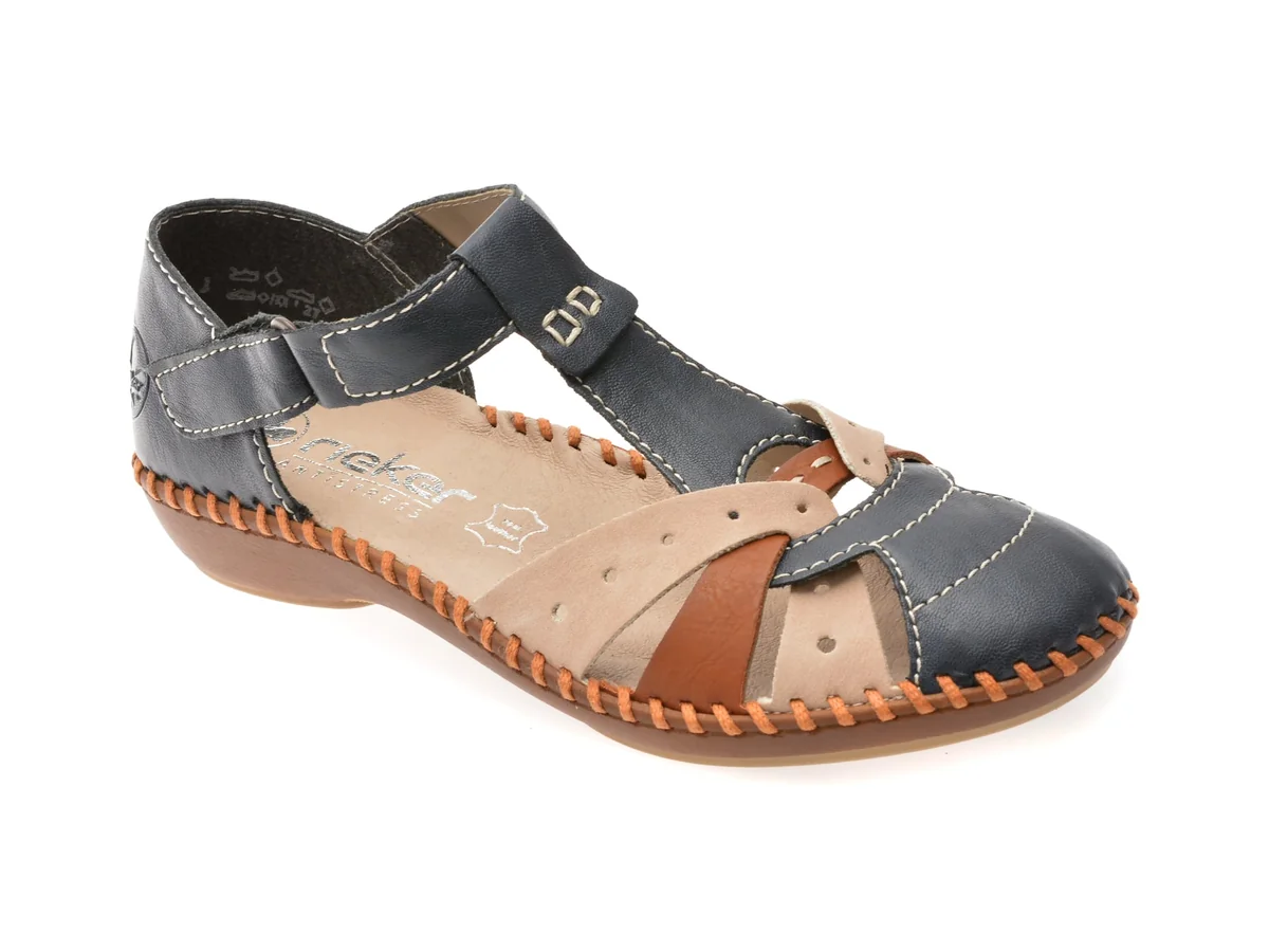 Pantofi Sport Rieker Bleumarin, M1655, Din Piele Ecologică