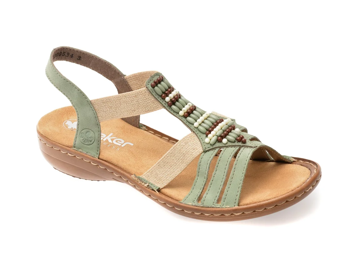Sandale Rieker Verzi, 60851, Din Piele Ecologică