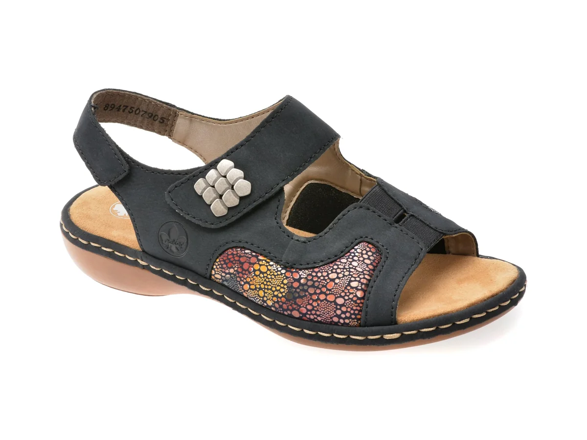 Sandale Rieker Bleumarin 65989 Din Piele Ecologică