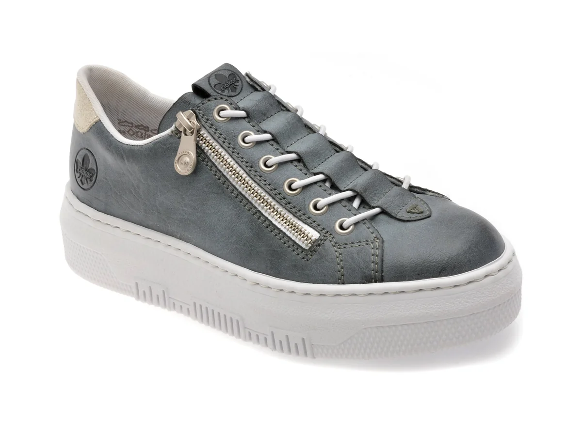 Pantofi Sport Rieker Bleumarin, M1953, Din Piele Ecologică