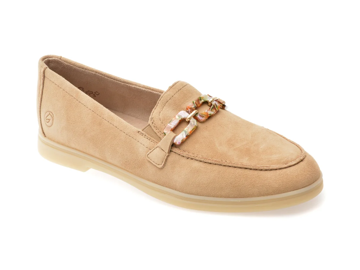 Mocasini Remonte Maro, D2F00, Din Piele Întoarsă