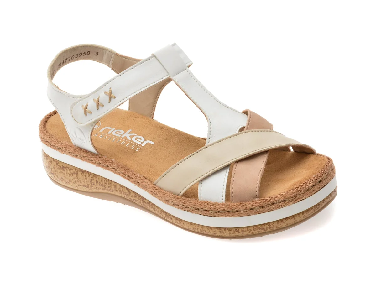 Sandale Rieker Albe V0919 Din Piele Ecologică
