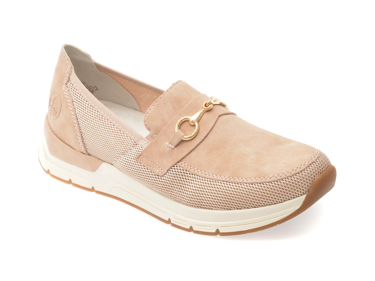 Mocasini Rieker Roz 58955 Din Material Textil