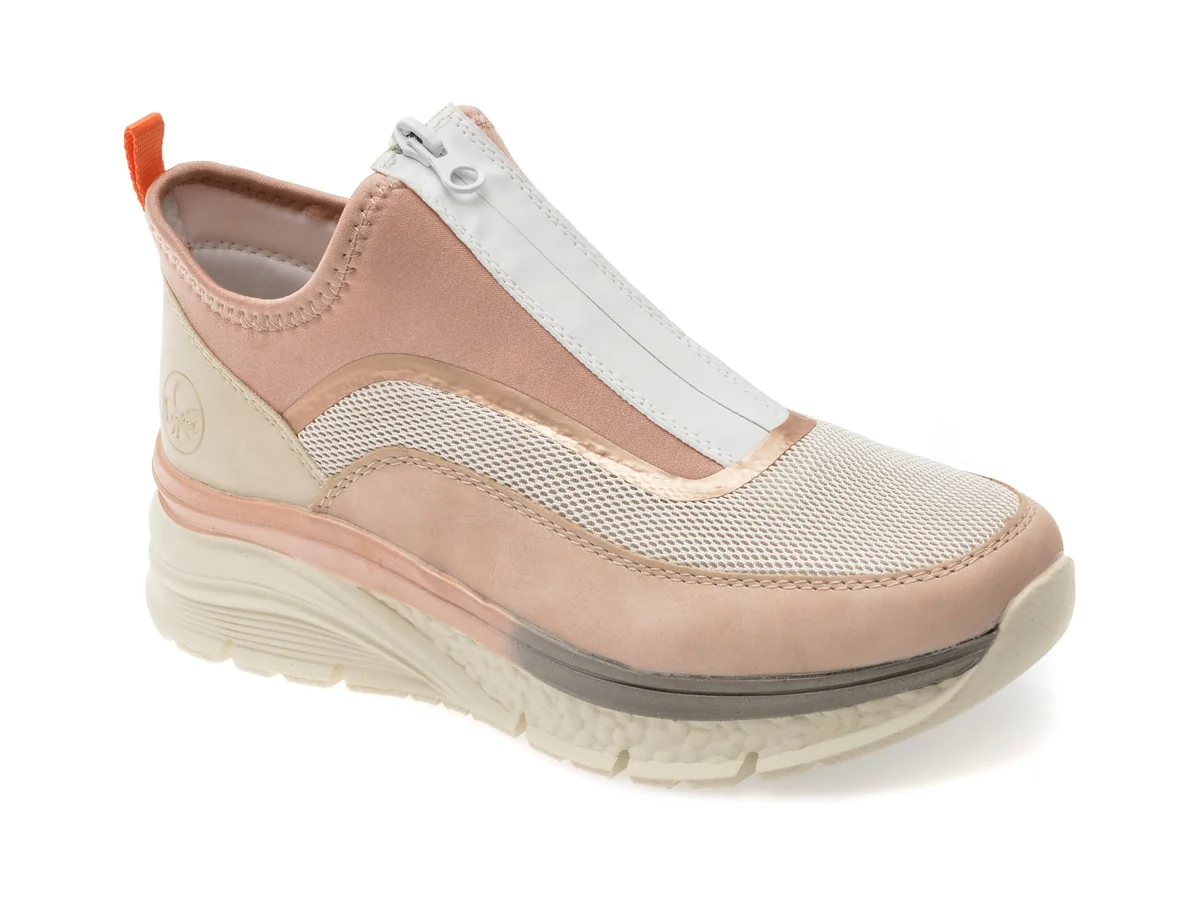 Ghete Rieker Roz 48053 Din Material Textil