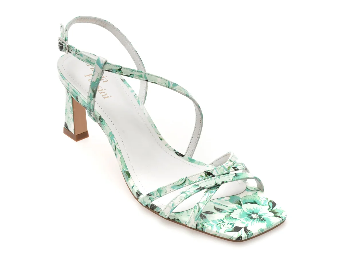 Sandale Elegante Flavia Passini Verzi, 1153818, Din Piele Naturala Lăcuită
