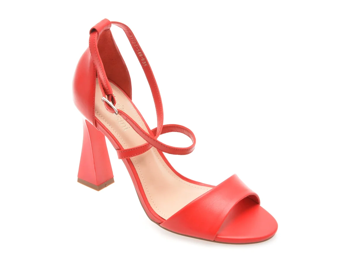 Sandale Elegante Flavia Passini Roșii, 1162835, Din Piele Naturală