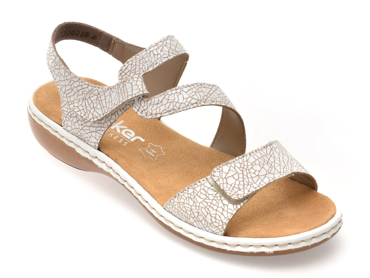 Sandale Rieker Albe, 659C7, Din Piele Naturala