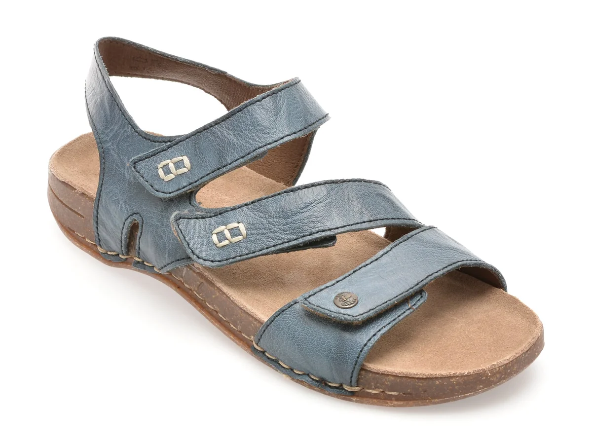 Sandale Rieker Albastre 61402 Din Piele Naturală