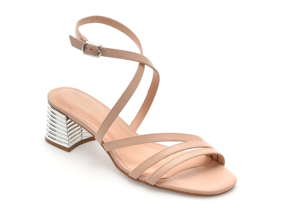 Sandale Flavia Passini Nude, 1155860, Din Piele Naturala