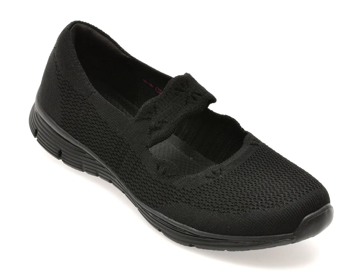 Balerini Skechers Negri, Seager, Din Material Textil
