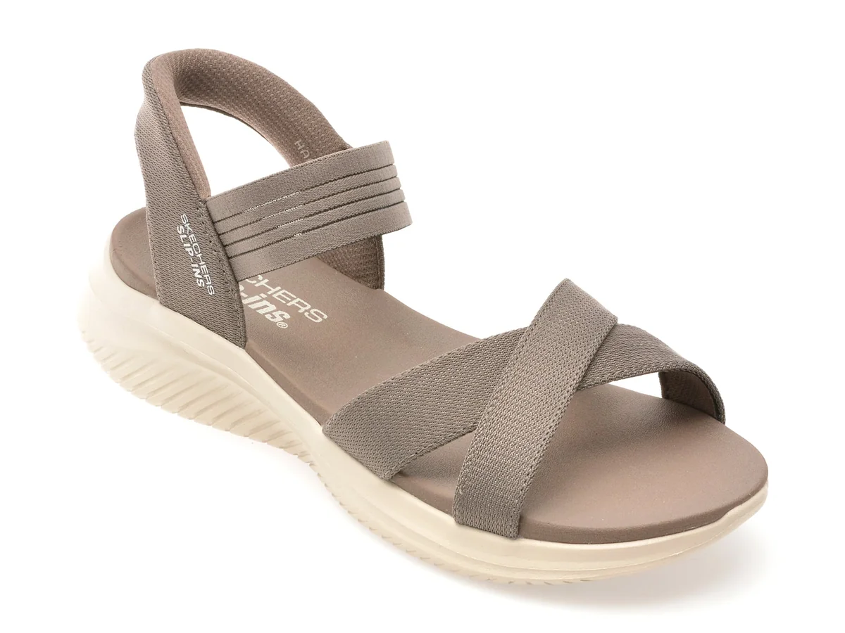 Sandale Skechers Gri, Ultra Flex 3.0, Din Material Textil