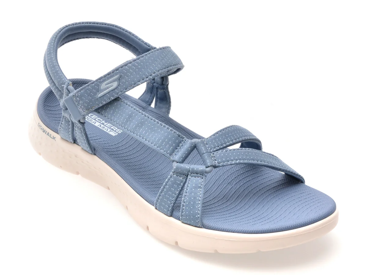 Sandale Skechers Albastre, Go Walk Flex, Din Material Textil