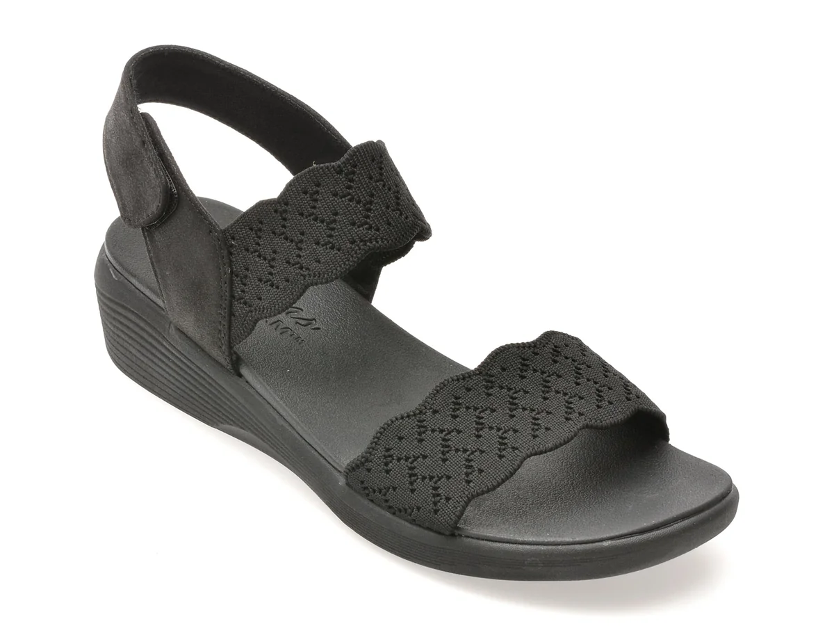 Sandale Skechers Negre, Arya, Din Material Textil