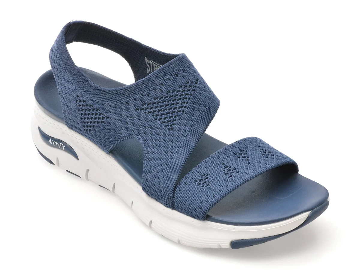 Sandale Skechers Bleumarin Arch Fit Din Material Textil