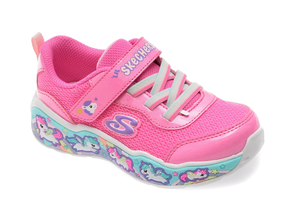 Pantofi Sport Skechers Roz, Play Scene, Din Material Textil