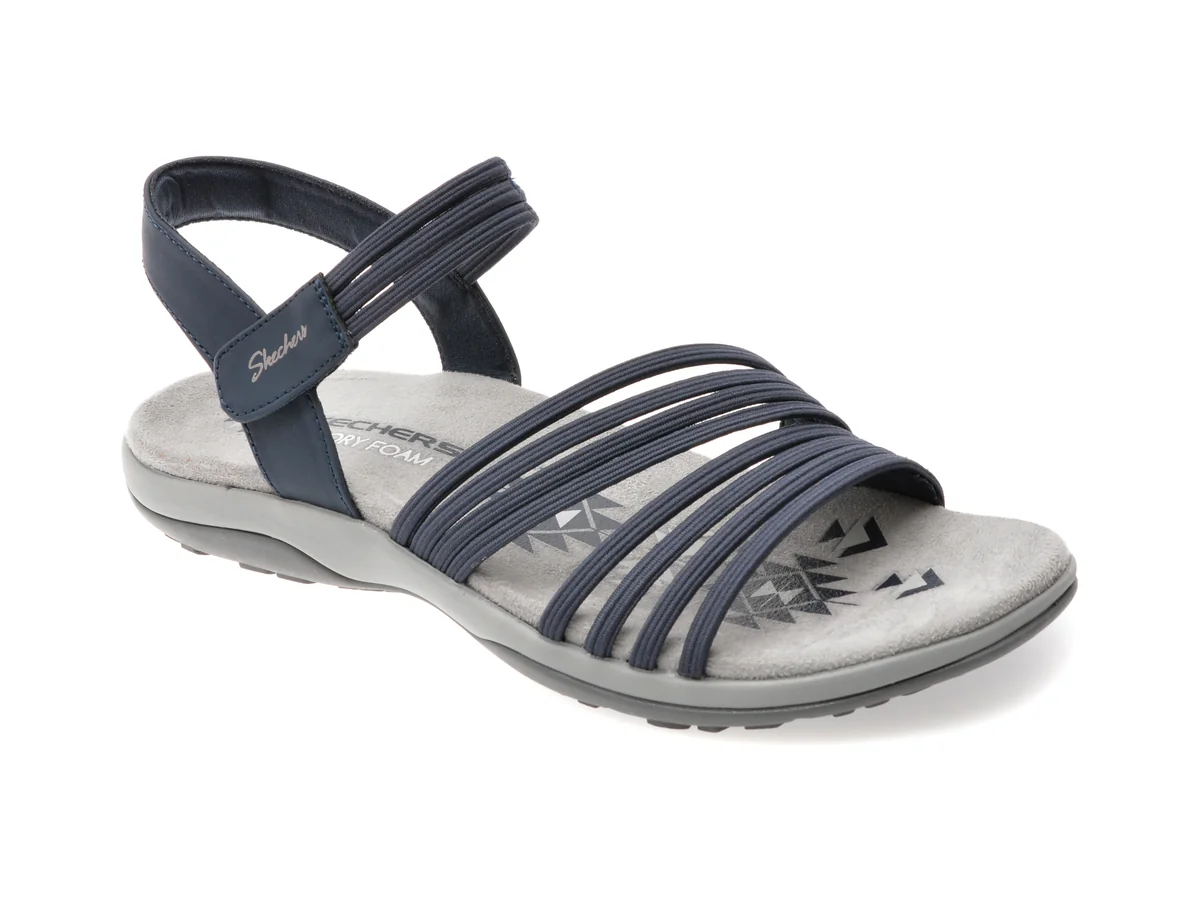 Sandale Skechers Bleumarin, Reggae Slim, Din Material Textil