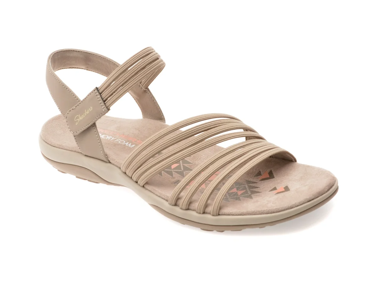 Sandale Skechers Gri, Reggae Slim, Din Material Textil