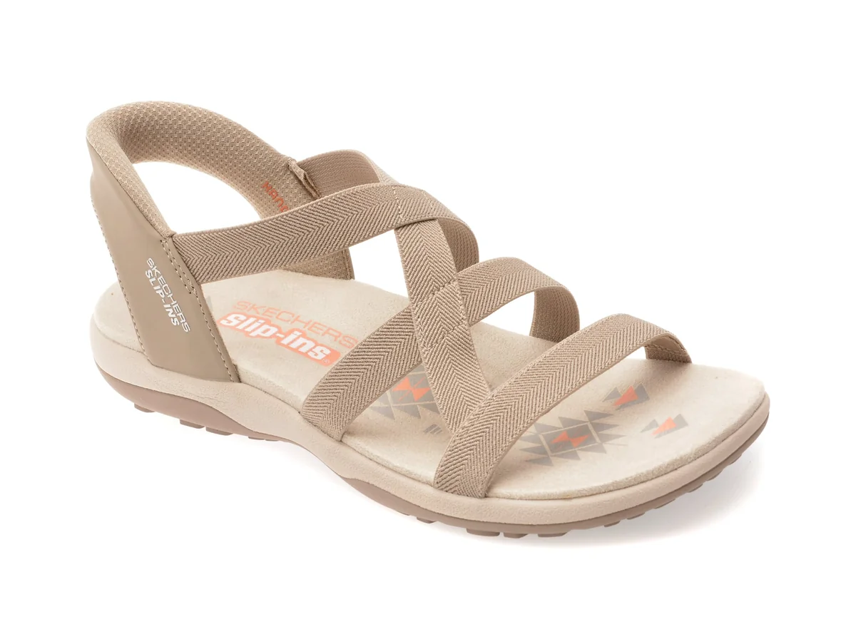 Sandale Skechers Gri, Reggae Slim, Din Material Textil