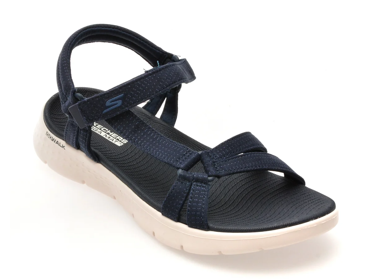Sandale Skechers Bleumarin Go Walk Flex Din Material Textil