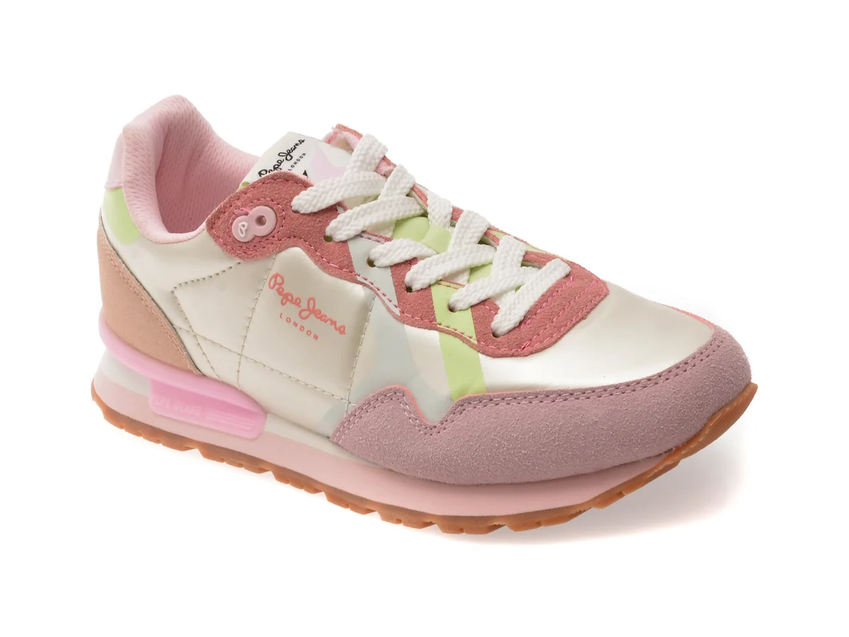 Pantofi Sport Pepe Jeans Roz, Brit Gala, Din Material Textil