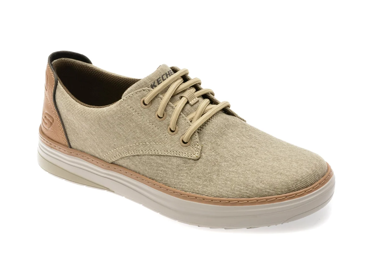 Pantofi Skechers Kaki, Hyland, Din Material Textil