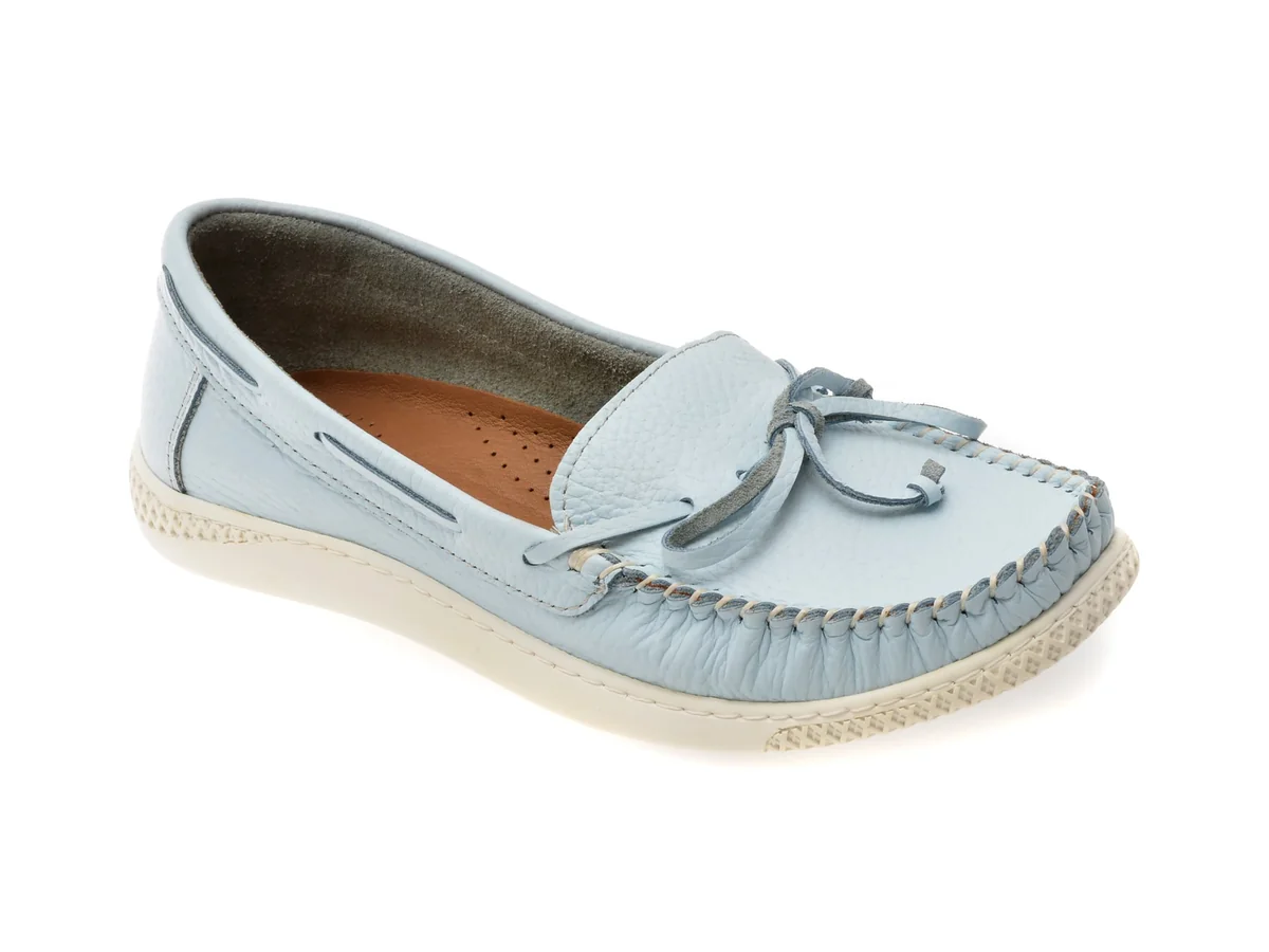 Mocasini Apropo Albastri, 45463, Din Piele Naturala