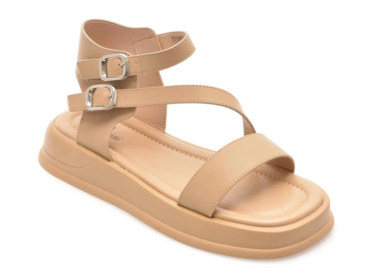 Sandale Flavia Passini Nude, 1143H28, Din Piele Naturala