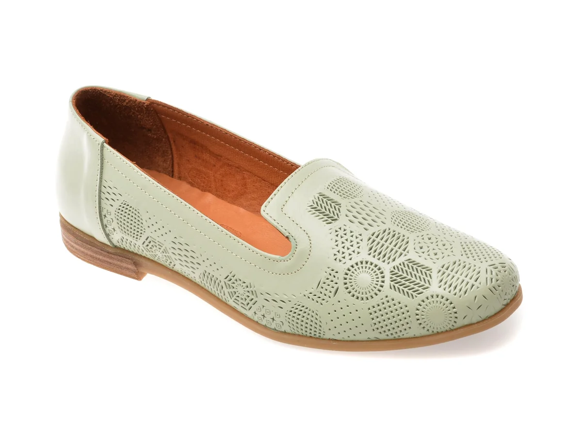 Mocasini Planet Verzi, 243292, Din Piele Naturală
