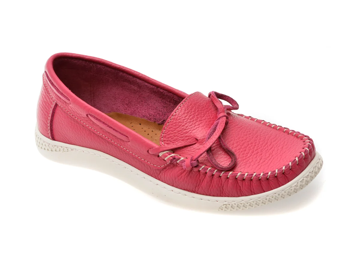 Mocasini Apropo Fucsia 45463 Din Piele Naturala