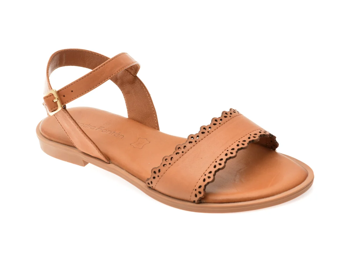 Sandale Sandra Fontan Maro, 302714, Din Piele Naturala