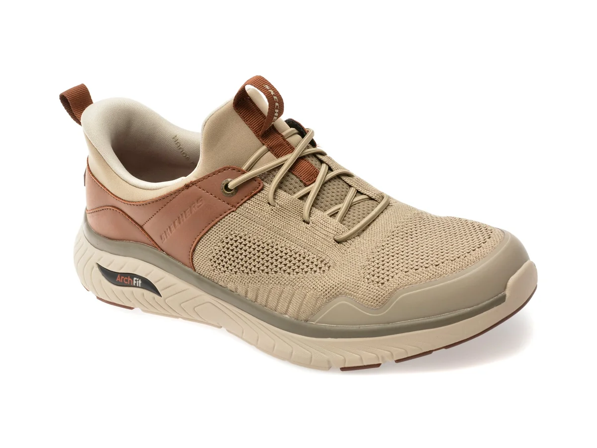 Pantofi Sport Skechers Gri, Arch Fit Crossover, Din Material Textil